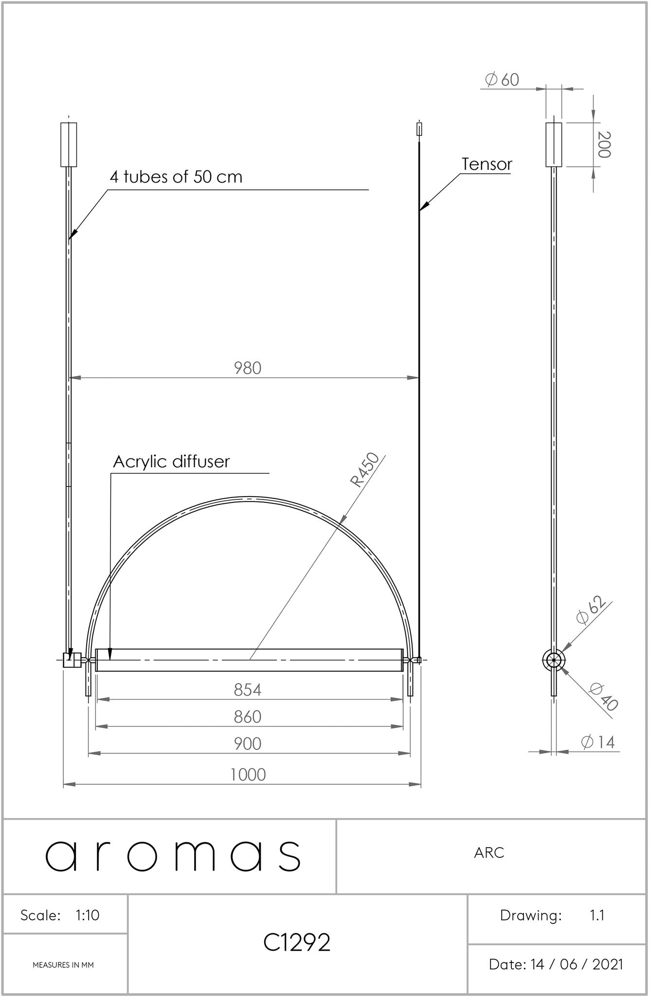 ARC - Lámpara Colgante